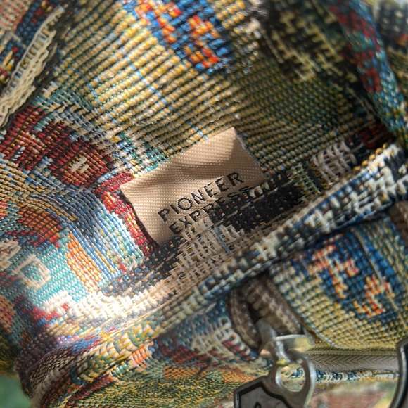 Vintage pioneer express route us 66 tapestry Fanny pack with 6 zipper pockets - Picture 7 of 8
